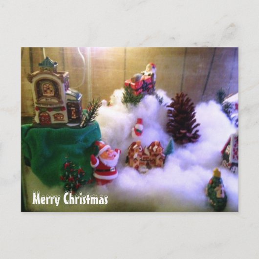 Snow Village Feestdagenkaart (Voorkant)