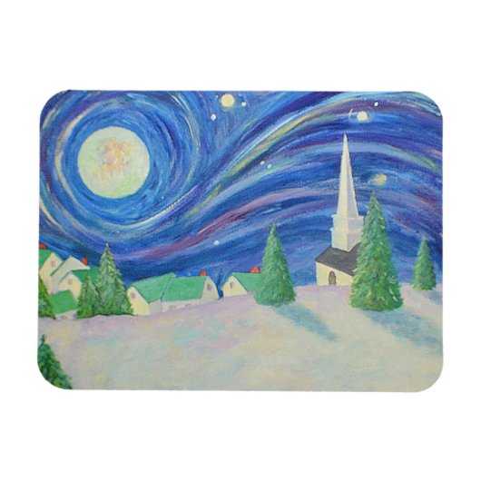 Snow Village Magnet Magneet (Horizontaal)