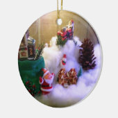 Snow Village -Terrarium Photo-  Keramisch Ornament (Links)