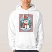 Snow Vogue Premium Hoodie – Schattigee Sneeuwman K (Voorkant)