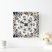 Snow Web Vierkante Klok (Huis)