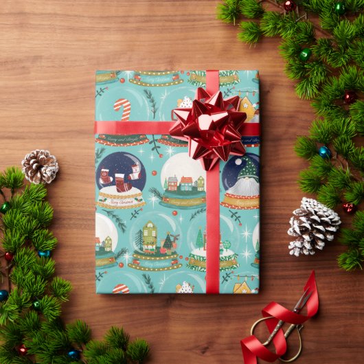 Snow Wereldbol Christmas Gnome Gingerbread House B Cadeaupapier (Feestdagen Geschenken)