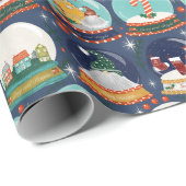 Snow Wereldbol Christmas Gnome Gingerbread House D Cadeaupapier (Rol Hoek)