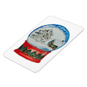 Snow Wereldbol Crystal Ball Winter Village Kerstmi Magneet (Linkerzijde)