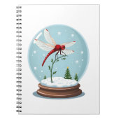 Snow Wereldbol Dragonfly Notitieboek (Voorkant)