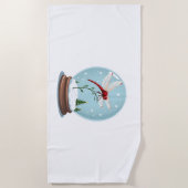 Snow Wereldbol Dragonfly Strandlaken (Voorkant)