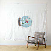 Snow Wereldbol Dragonfly Wandkleed (In Situ (horizontaal))