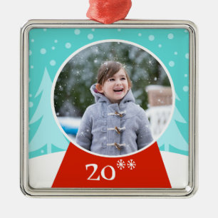 Snow Wereldbol Holiday Photo Ornament