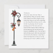 Snow Wereldbol Kerstmis Hartelijk dank (Achterkant)