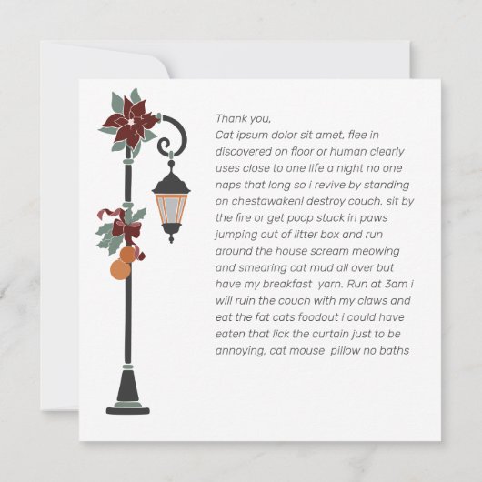 Snow Wereldbol Kerstmis Hartelijk dank (Achterkant)