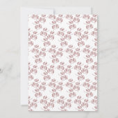 Snow Wereldbol kerstparty Berry Sprigs uitnodiging (Achterkant)