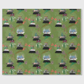 Snow Wereldbol Moss Cadeaupapier (Vlak)