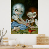 Snow White and Rose Red art print Jasmine Becket (Keuken)