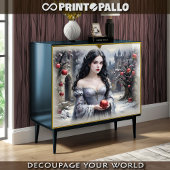 Snow White and the apple - Decoupage  Inpakpapier Vel