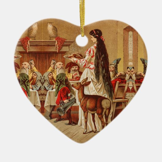 Snow White – Fairy tale – Märchen – Grimm Keramisch Ornament (Voorkant)