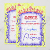 Snow White Princess Party-uitnodigingen Kaart (Voorkant / Achterkant)