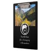 Snow White Wolf Silhouette Laurel Monogram Foto Klembord (Links)