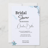 Snow Winter Bridal Shower-uitnodigkaart Kaart (Voorkant)