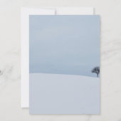 Snow Winter Bridal Shower-uitnodigkaart Kaart (Achterkant)