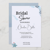 Snow Winter Bridal Shower-uitnodigkaart Kaart (Voorkant / Achterkant)
