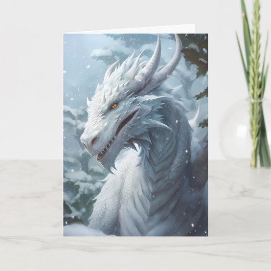 Snow Winter Dragon Kaart (Voorkant)