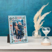 Snow Winter Floral-kerstfoto Fotoplaat (Zijkant)