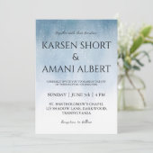 Snow Winter Wonderland huwelijksuitnodigingen Kaart (Staand voorkant)