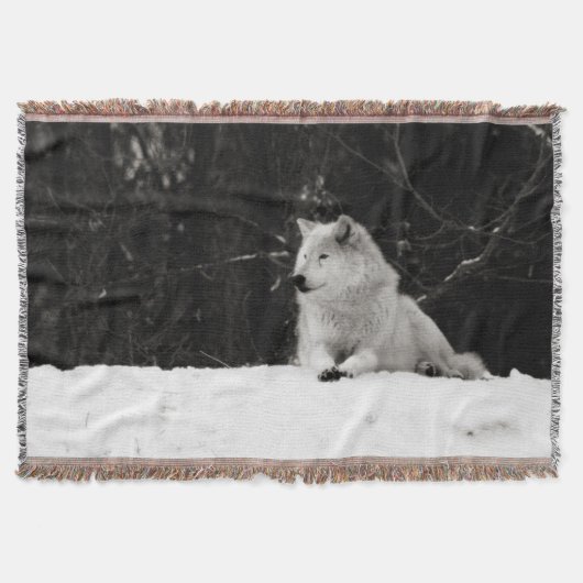 Snow Wolf Deken (Voorkant)