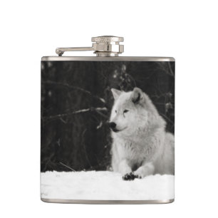 Snow Wolf Heupfles