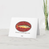 Snow Wolf-kerstkaart Feestdagen Kaart (Achterkant)