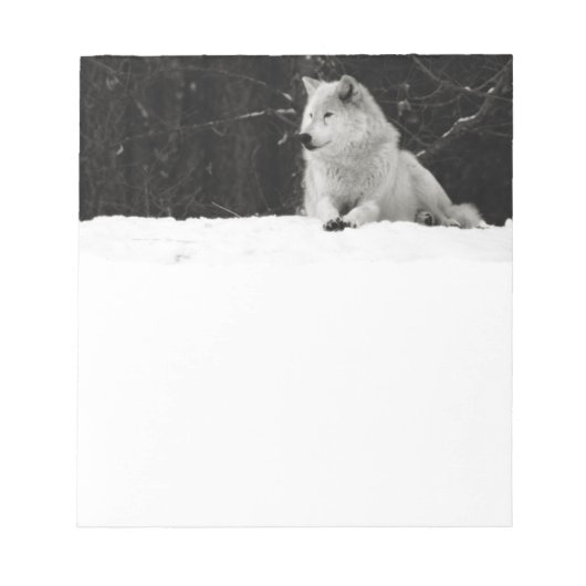 Snow Wolf Notitieblok (Voorkant)