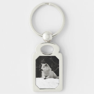 Snow Wolf Sleutelhanger