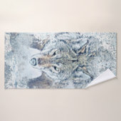 Snow Wolf Towel Badhanddoek (Badhanddoek)