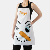 Snow Woman Cute Kerstmis Schort (Insitu)