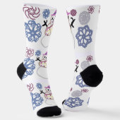 Snow woman fun  sokken (Gebogen)