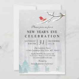 Snow Wonderland Uitnodiging Eve Party