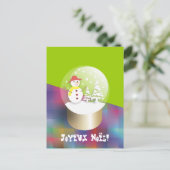 Snow World Postal Card Feestdagenkaart (Staand voorkant)