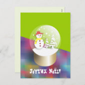 Snow World Postal Card Feestdagenkaart (Voorkant / Achterkant)