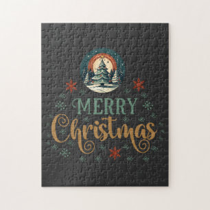 Snow Xmas Kerst Wereldbol Legpuzzel