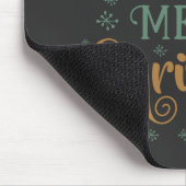 Snow Xmas Kerst Wereldbol Muismat (Hoek)