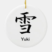 Snow - Yuki - Kanji Ornament (Achterkant)