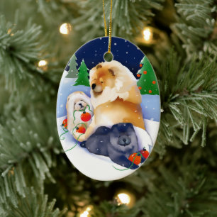 SNOWBABIES Chow 2020 Ornament