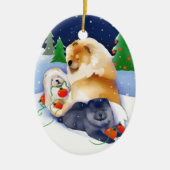 SNOWBABIES Chow 2020 Ornament (Voorkant)
