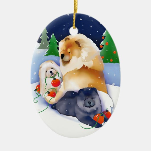 SNOWBABIES Chow 2020 Ornament (Voorkant)