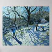 Snowbalgevecht Derbyshire Poster (Voorkant)