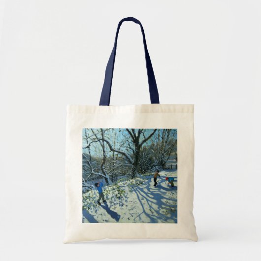 Snowbalgevecht Derbyshire Tote Bag (Voorkant)