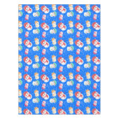 Snowball and Snowman Blue 2 Tafelkleed (Voorkant)
