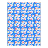 Snowball and Snowman Blue 3 Tafelkleed (Voorkant)