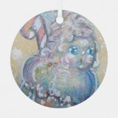 Snowball Boy-versiering Metalen Ornament (Voorkant)