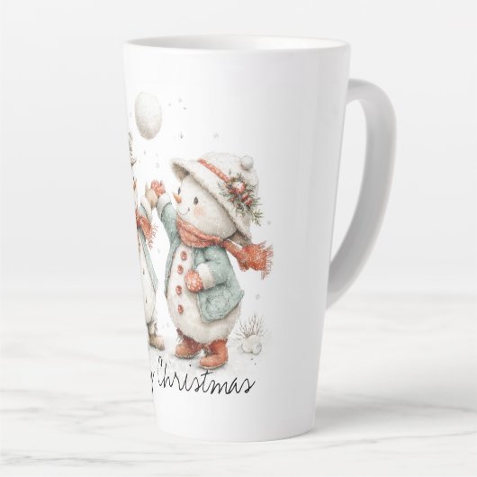 Snowball Cheers and Frosty High-Fives Latte Mok (Rechterhoek)